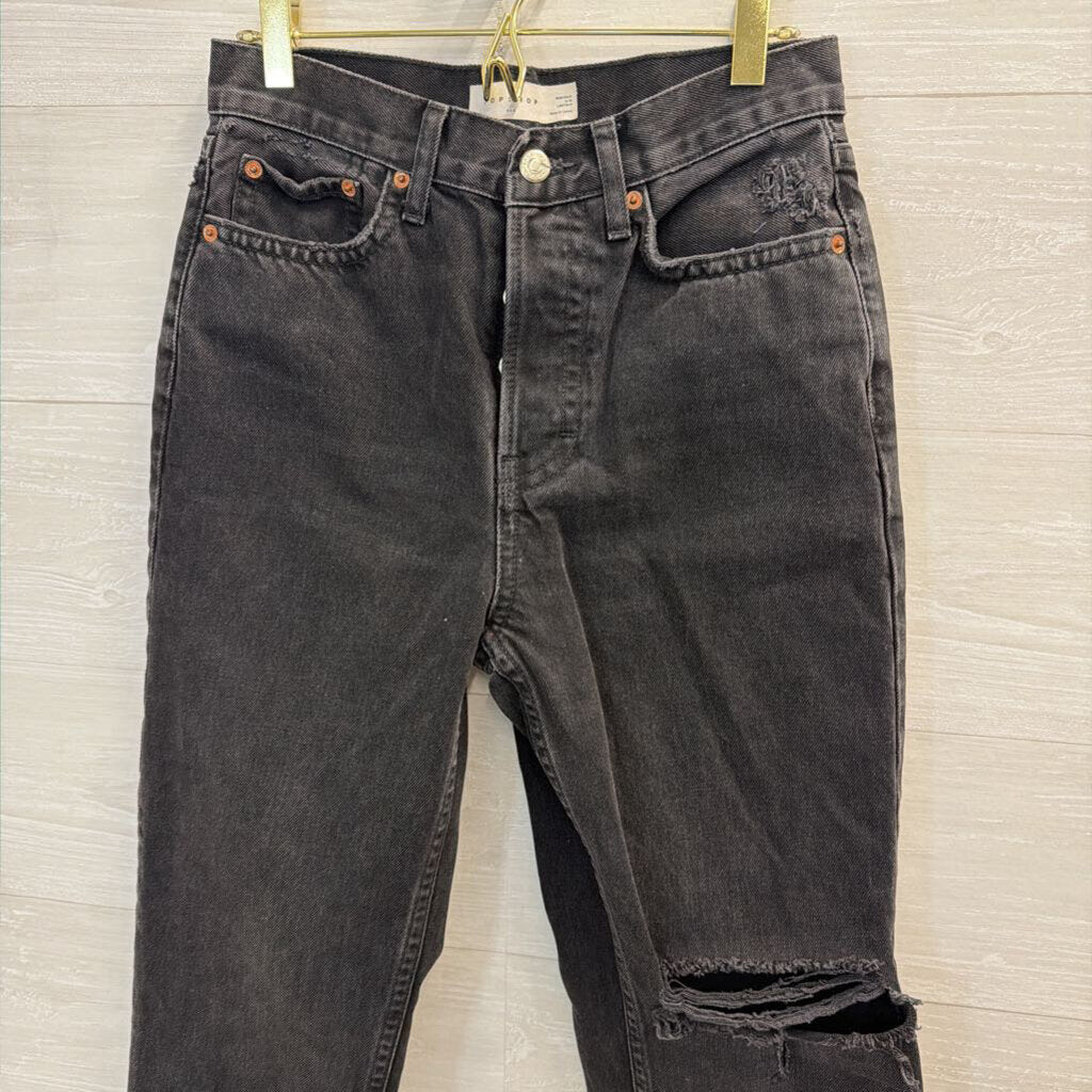 Top Shop Black Dad Jeans 26