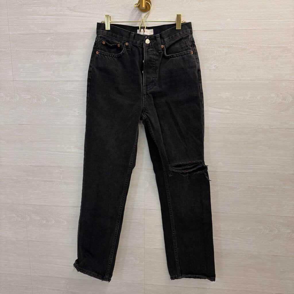 Top Shop Black Dad Jeans 26