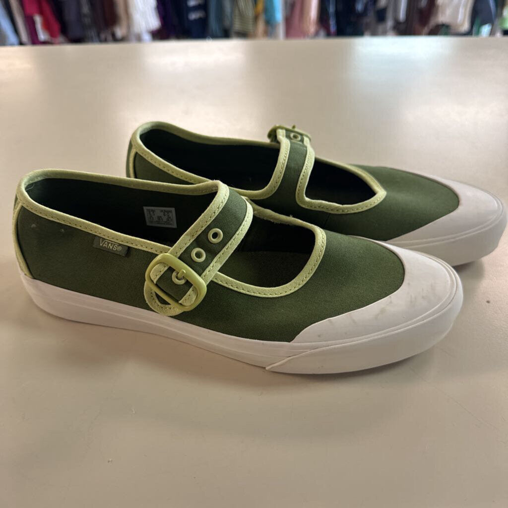 Vans Green Mary Jane Sneakers 8