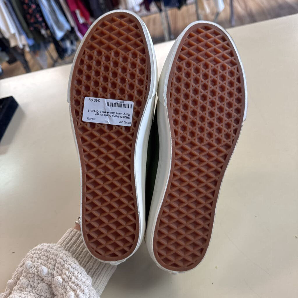 Vans Green Mary Jane Sneakers 8