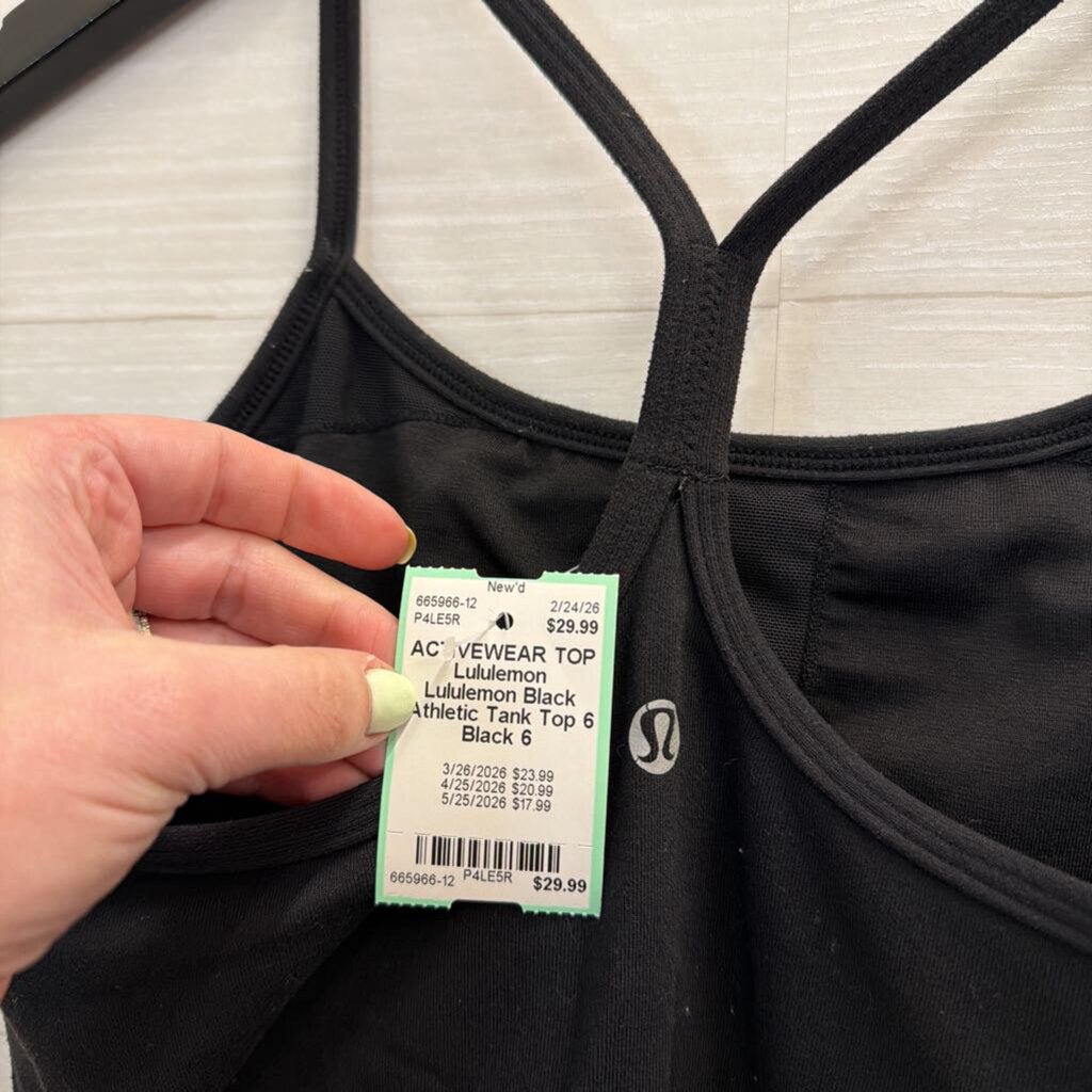 Lululemon Black Athletic Tank Top 6