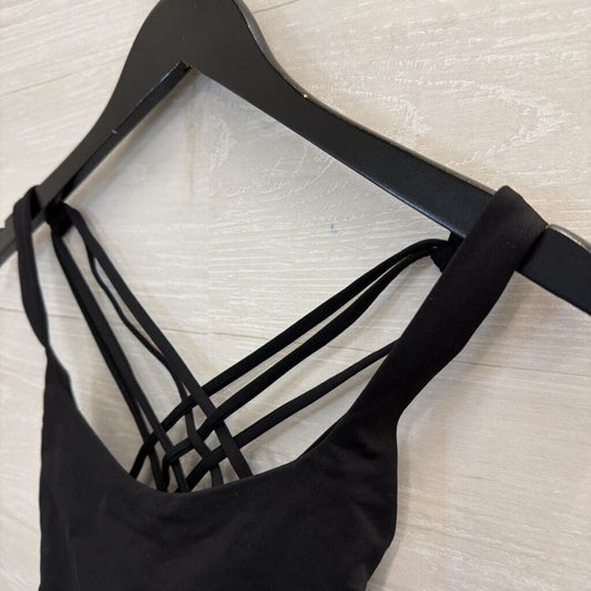 Lululemon Black Strappy Back Sports Bra 6