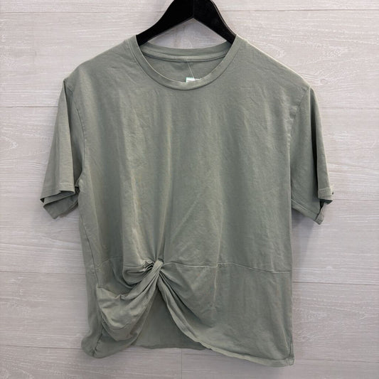 Lululemon Green Twist Front Short Sleeve Top Medium