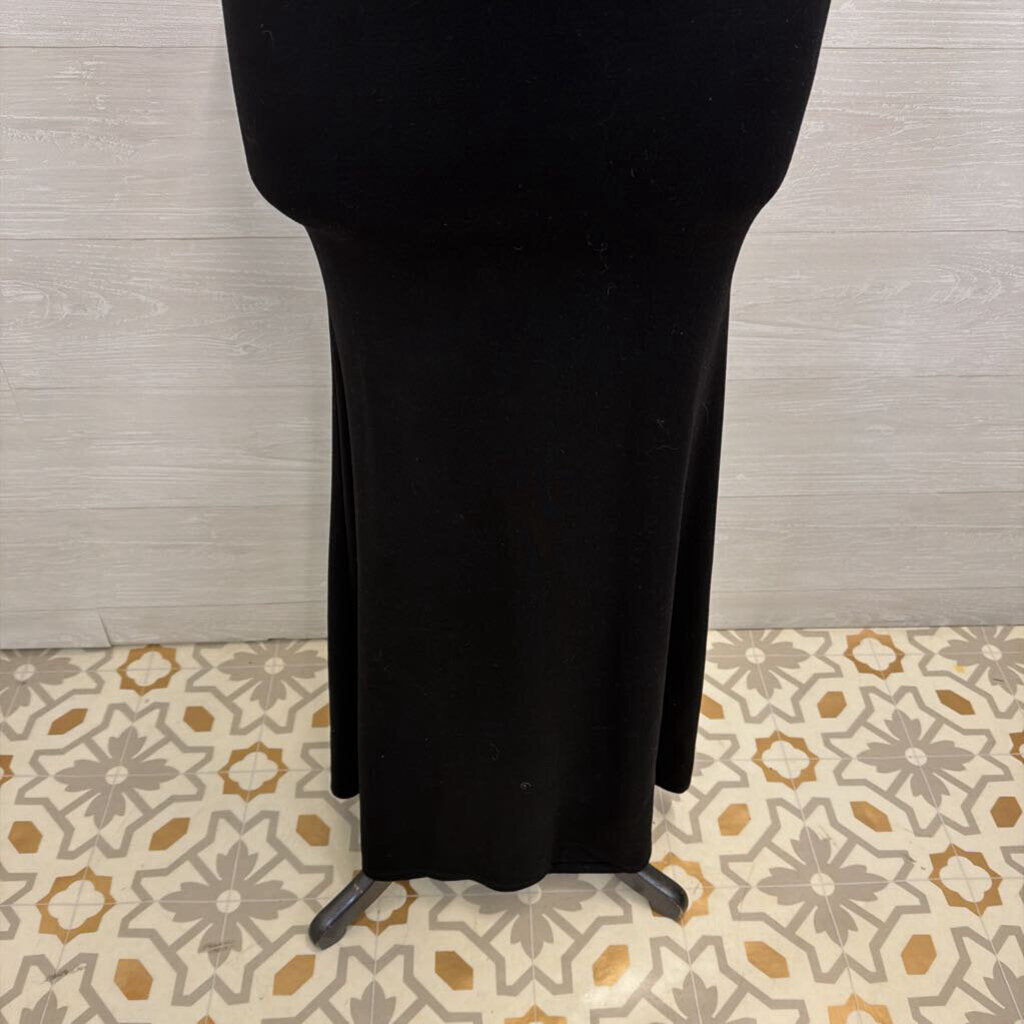 Lulus Black High Neck Long Formal Dress Small