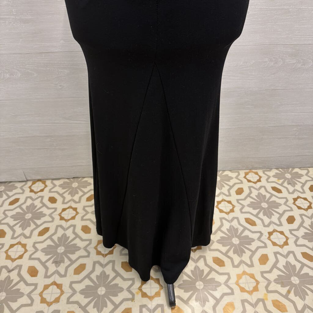 Lulus Black High Neck Long Formal Dress Small