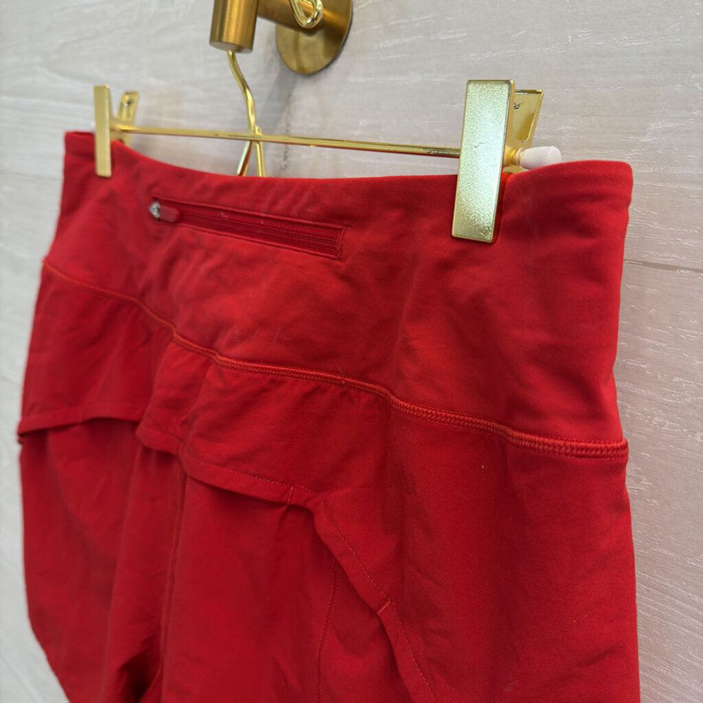 Lululemon Red Athletic Shorts 6 Tall