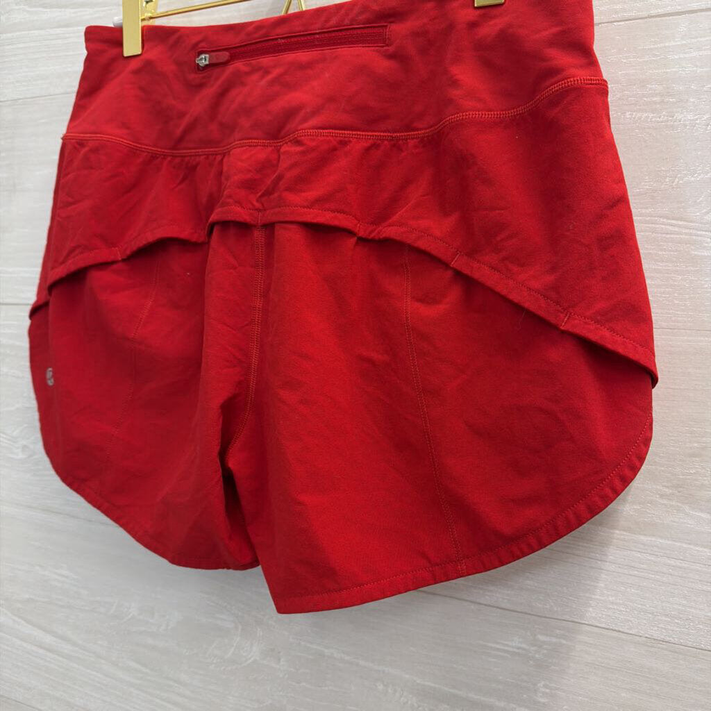 Lululemon Red Athletic Shorts 6 Tall