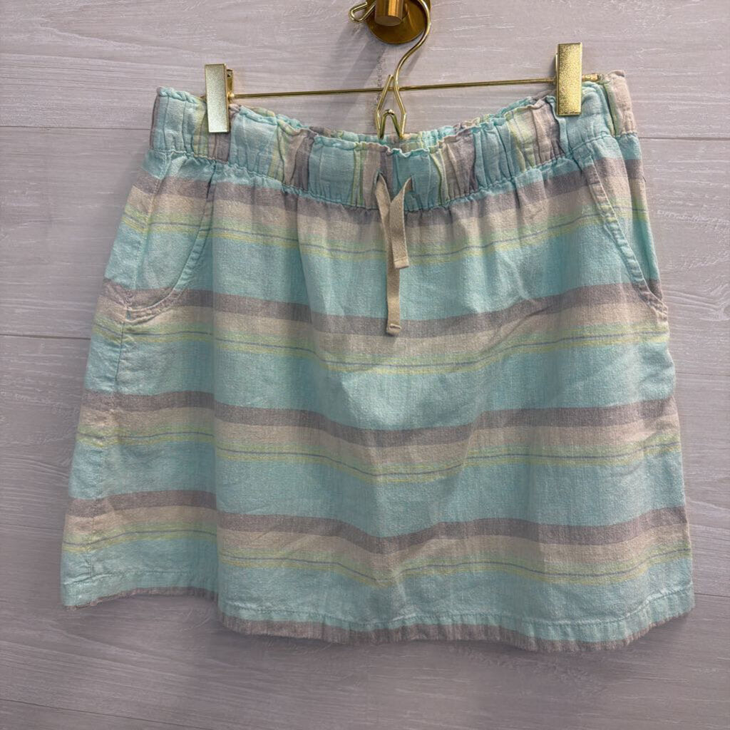 Patagonia Blue/ Multi Striped Mini Skirt Small