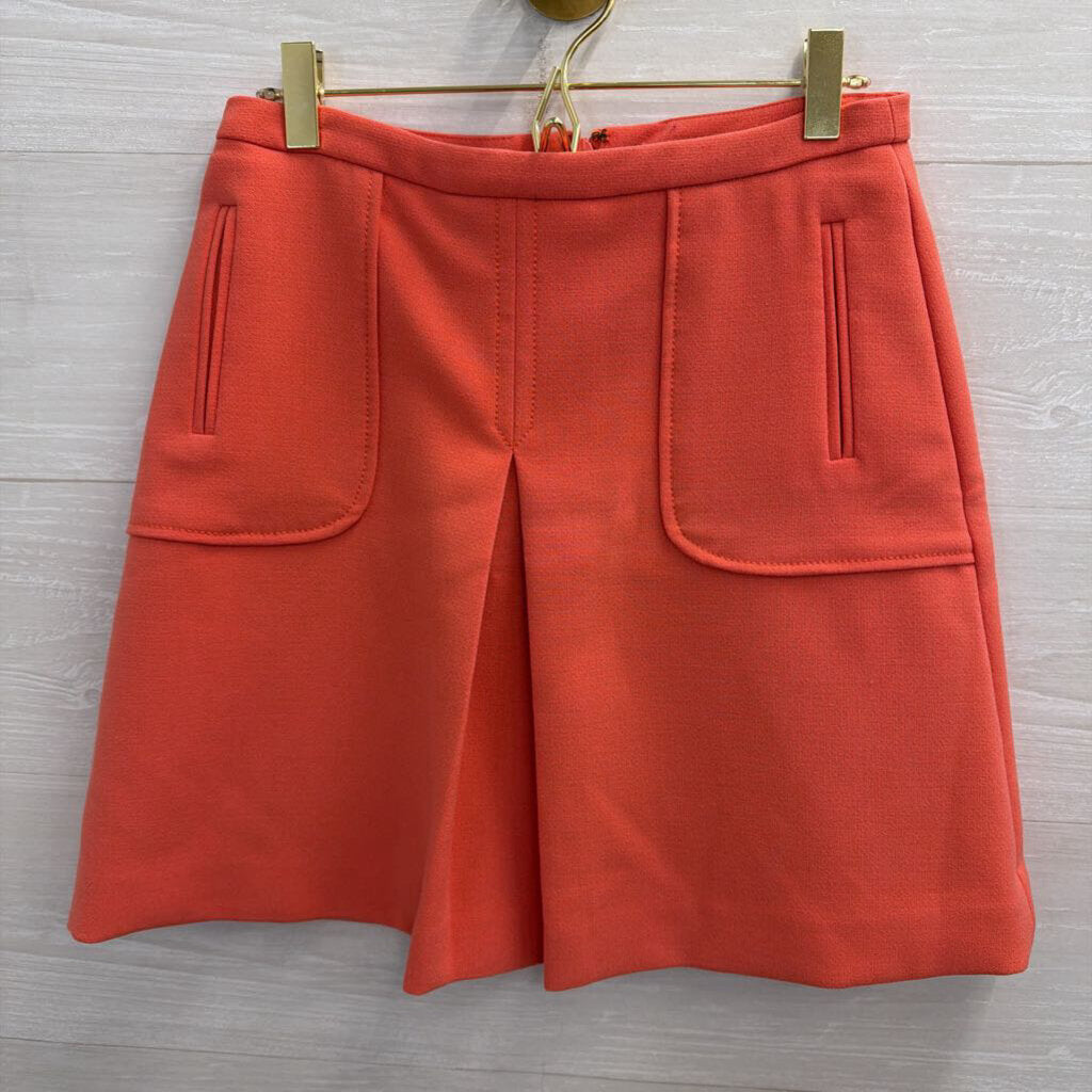 Maeve Orange Pleated Skirt 2