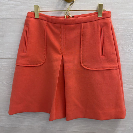 Maeve Orange Pleated Skirt 2
