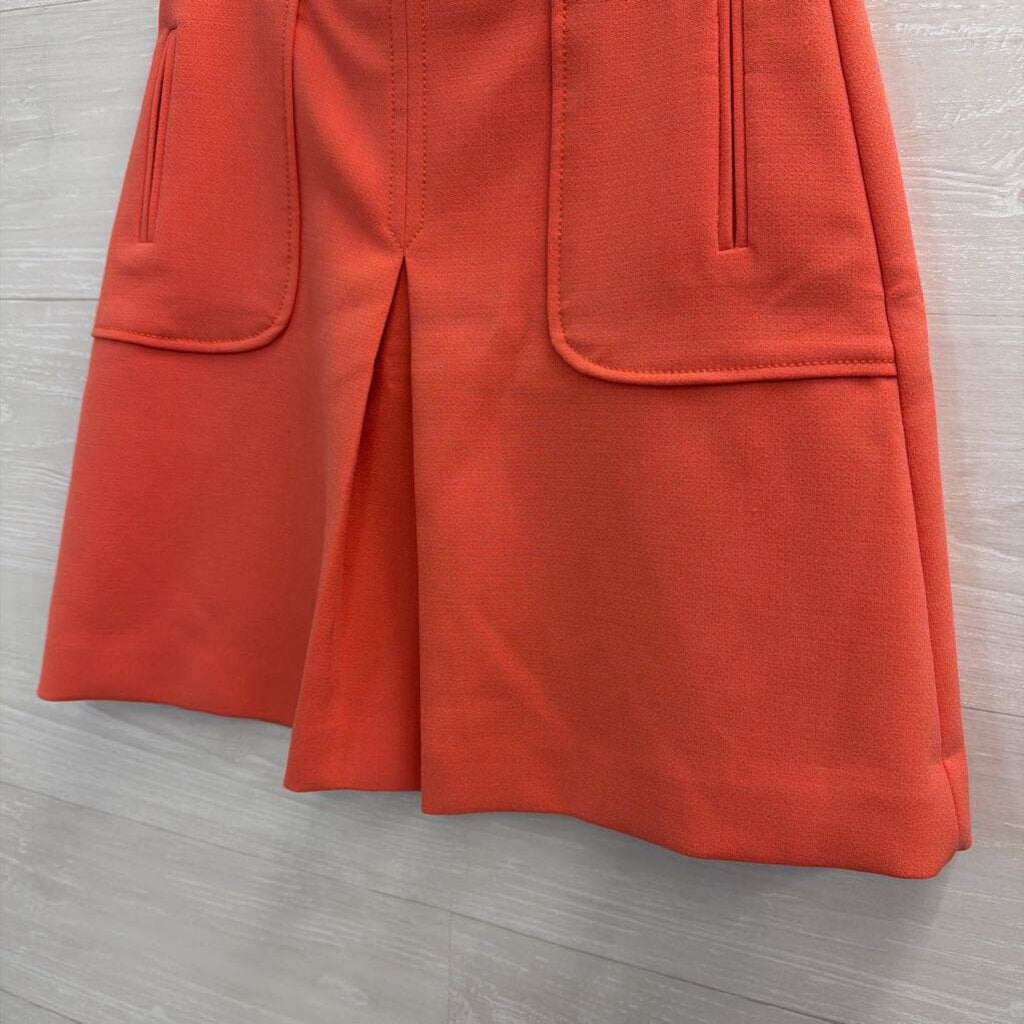 Maeve Orange Pleated Skirt 2