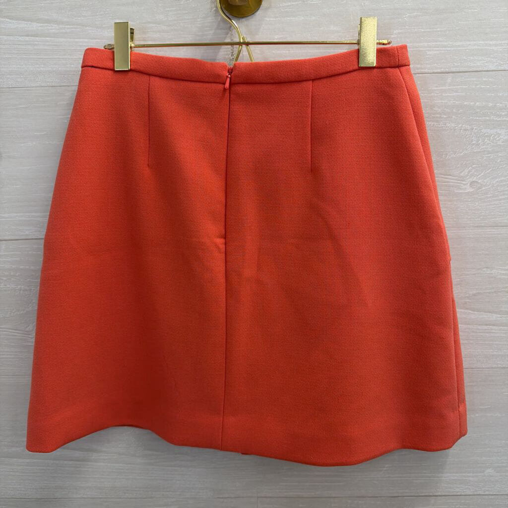 Maeve Orange Pleated Skirt 2