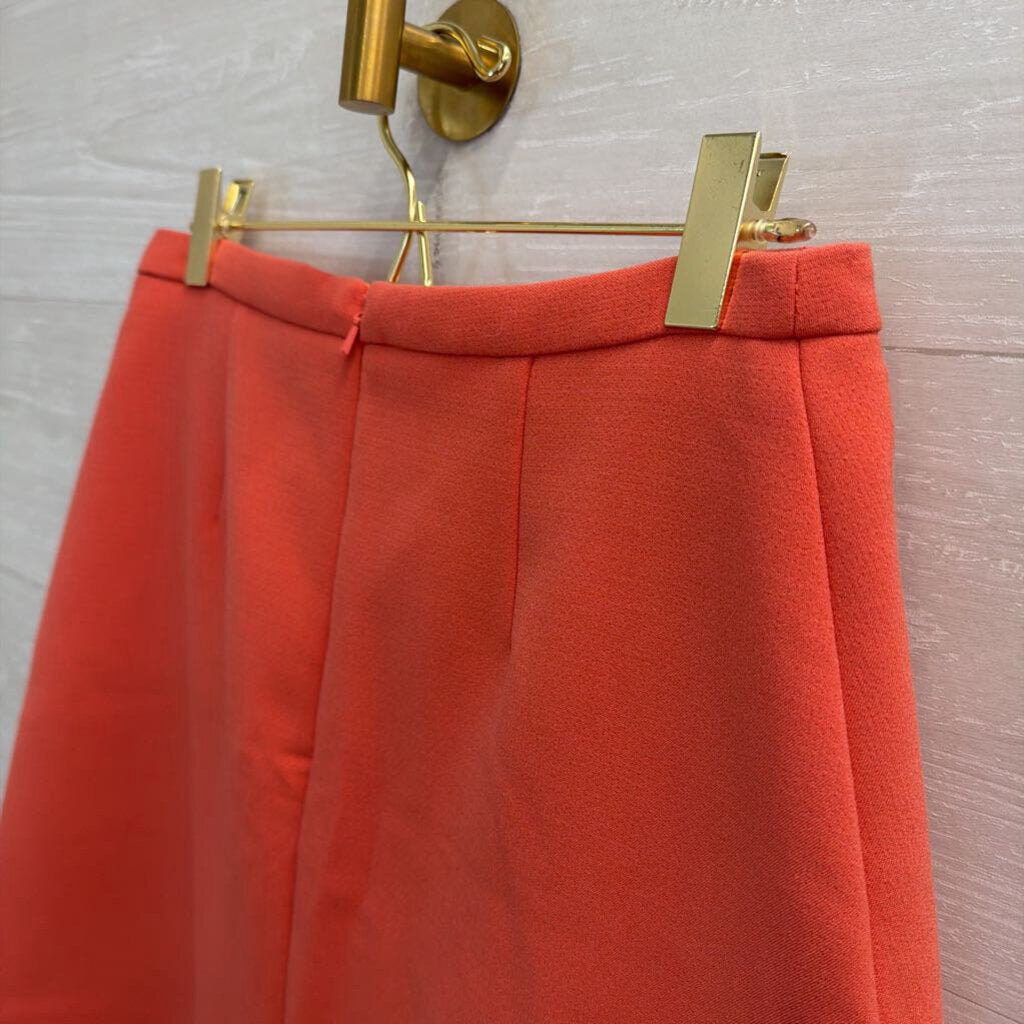 Maeve Orange Pleated Skirt 2