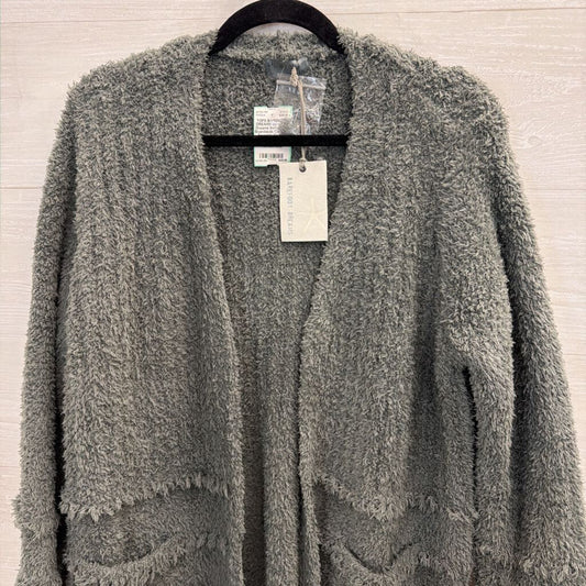 Barefoot Dreams Soft Green Boardwalk Cardigan Sweater Medium