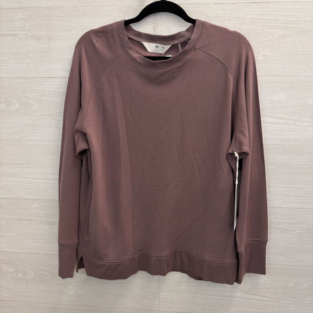 Tavi Dusty Purple Soft Long Sleeve Crewneck Pullover Small