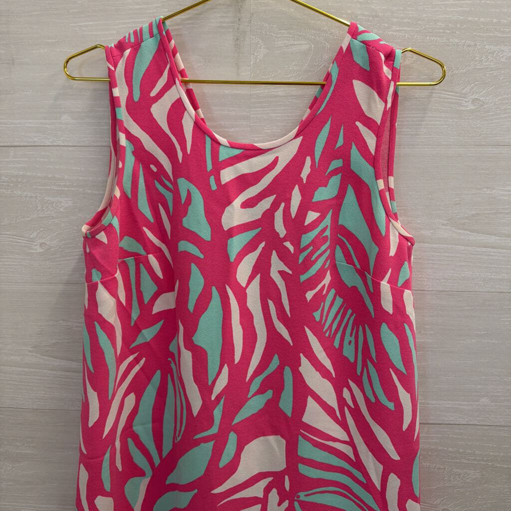 Lilly Pulitzer Pink/ Multi Print Sabrina Shift Dress Small