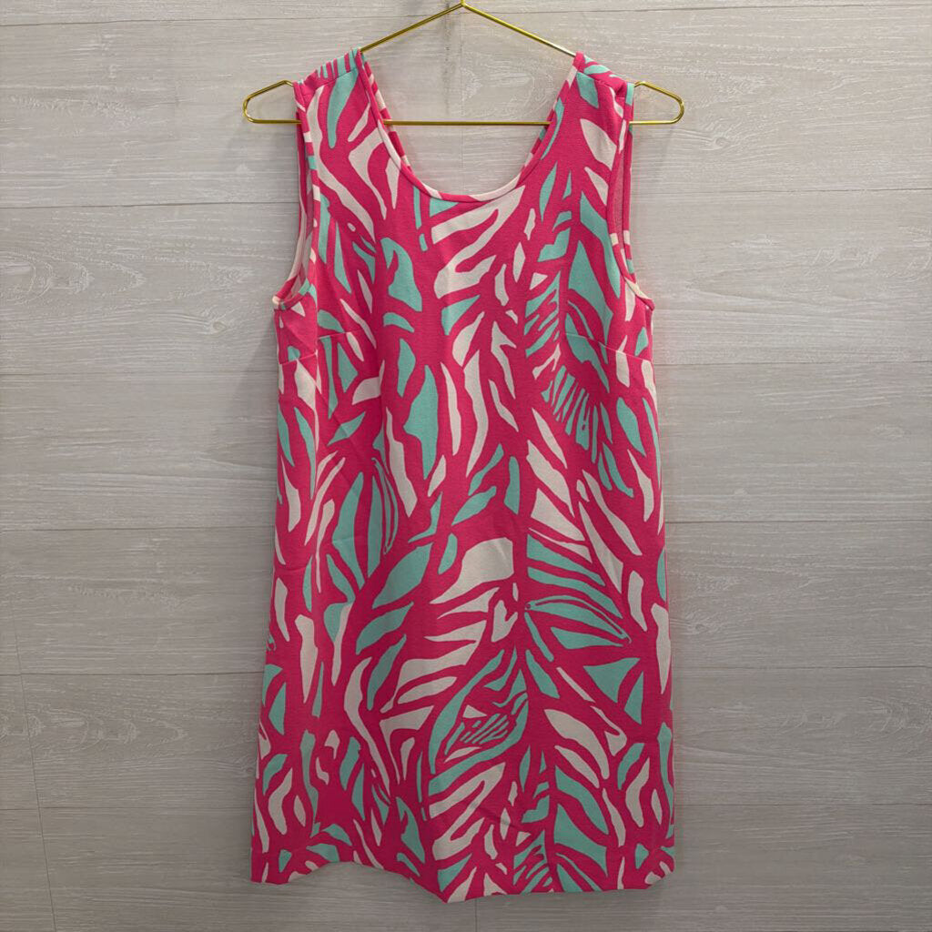 Lilly Pulitzer Pink/ Multi Print Sabrina Shift Dress Small
