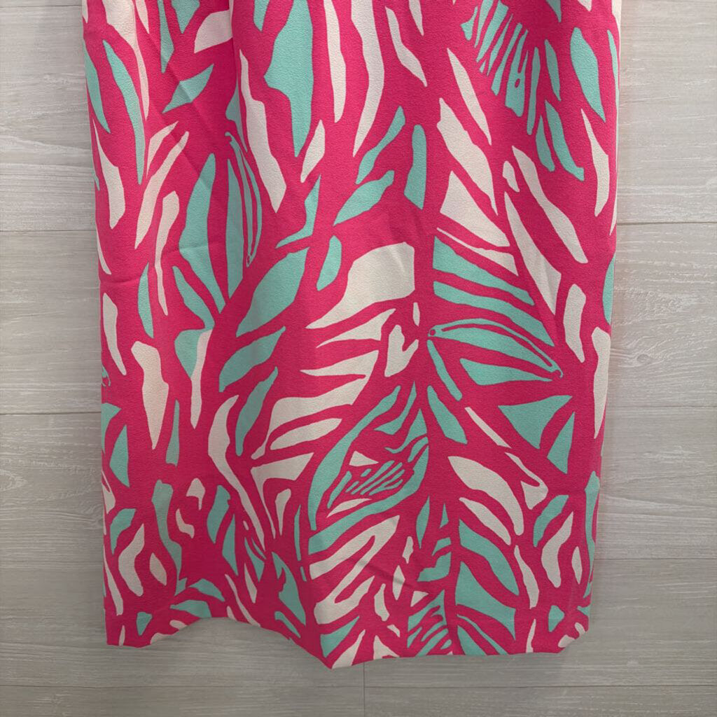 Lilly Pulitzer Pink/ Multi Print Sabrina Shift Dress Small