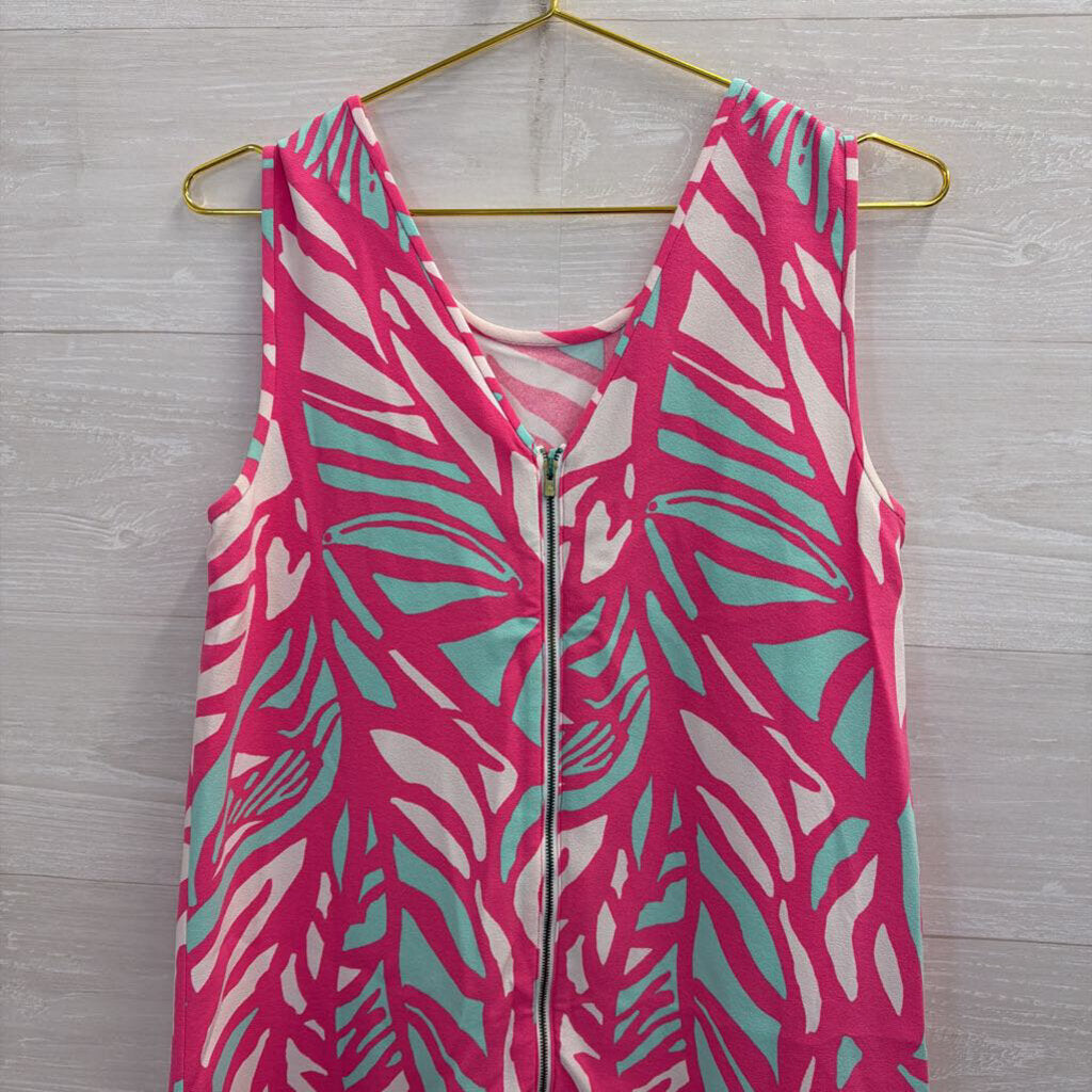 Lilly Pulitzer Pink/ Multi Print Sabrina Shift Dress Small