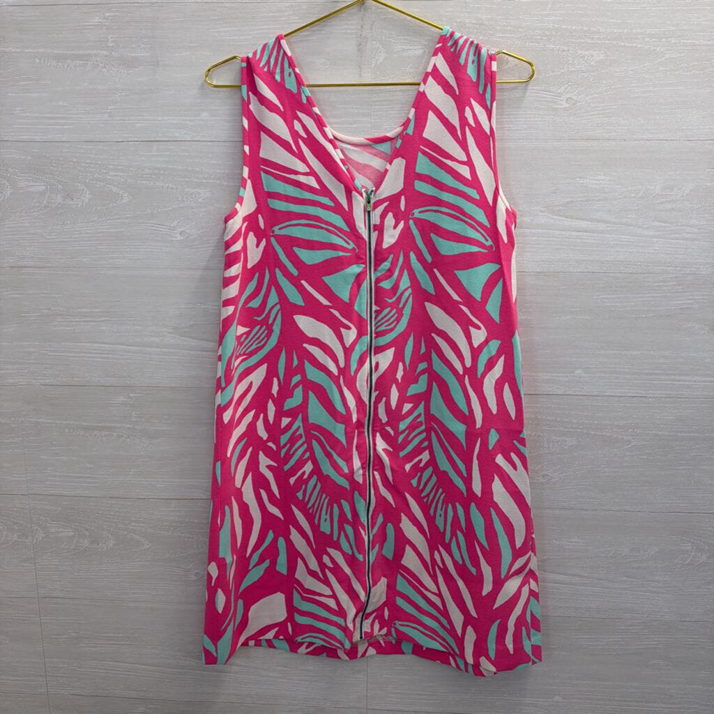 Lilly Pulitzer Pink/ Multi Print Sabrina Shift Dress Small