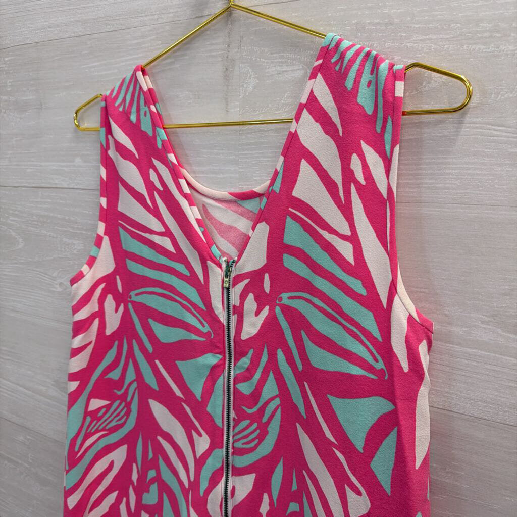 Lilly Pulitzer Pink/ Multi Print Sabrina Shift Dress Small