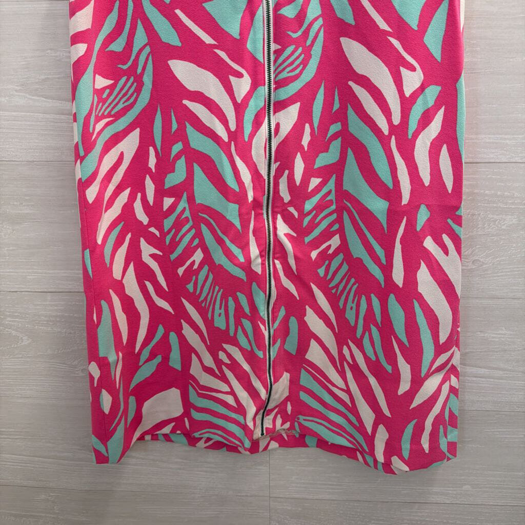 Lilly Pulitzer Pink/ Multi Print Sabrina Shift Dress Small