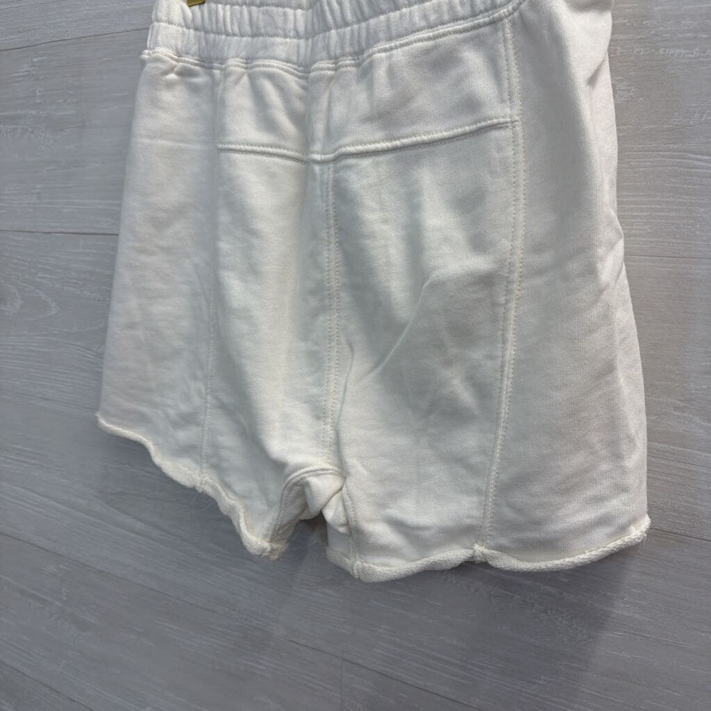 FP Movement White High Waisted Cotton Shorts Extra Small
