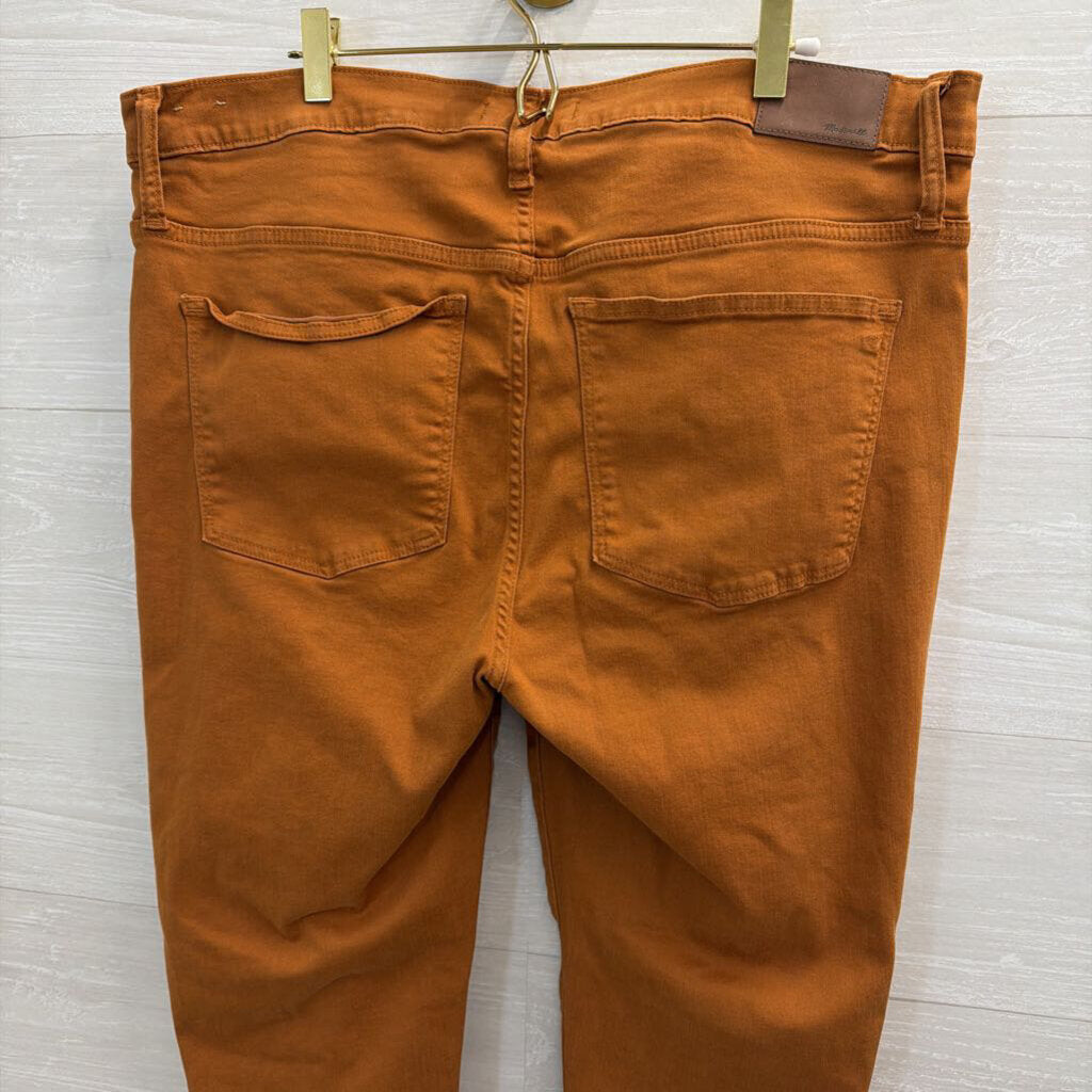 Madewell Brown 9" Mid Rise Skinny Jeans 33