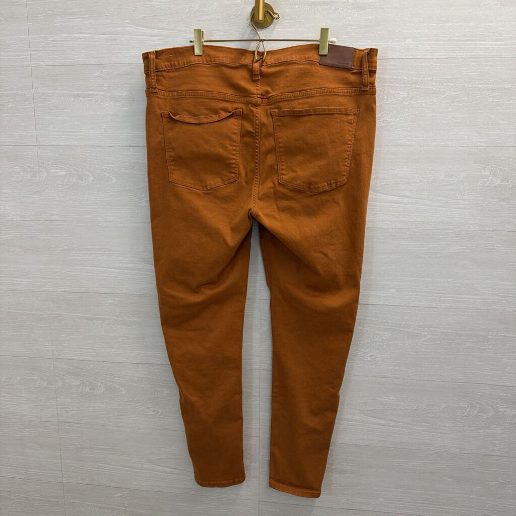 Madewell Brown 9" Mid Rise Skinny Jeans 33