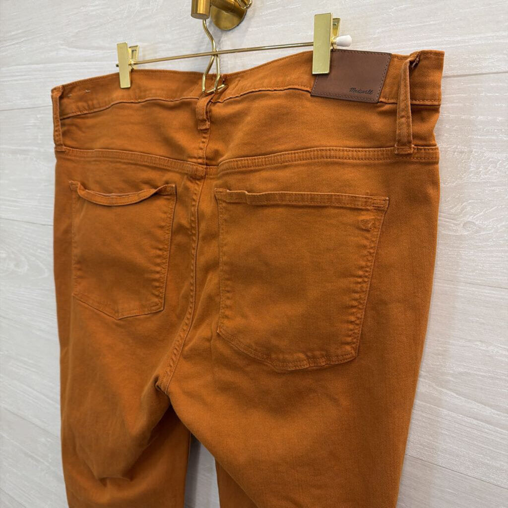 Madewell Brown 9" Mid Rise Skinny Jeans 33