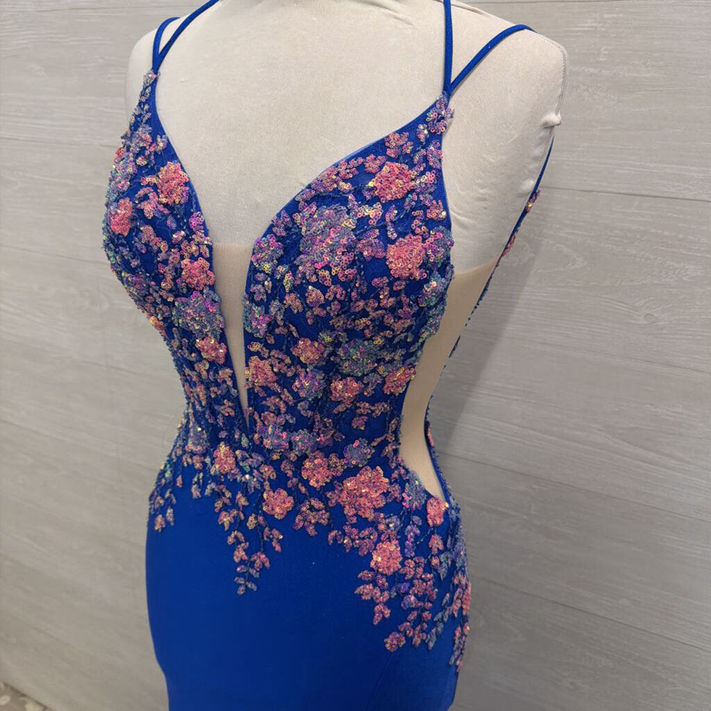 Amarra 88813 Fitted 3D Floral Applique Dress 6