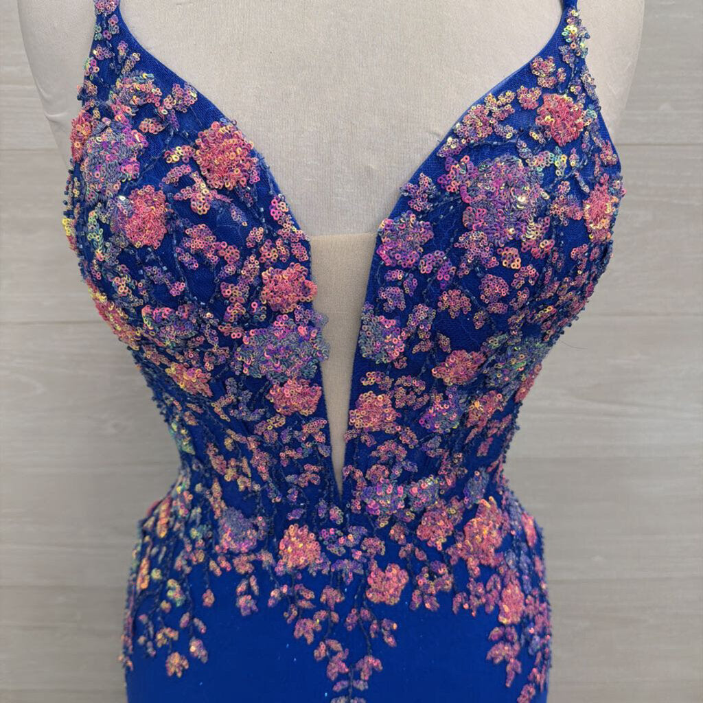 Amarra 88813 Fitted 3D Floral Applique Dress 6
