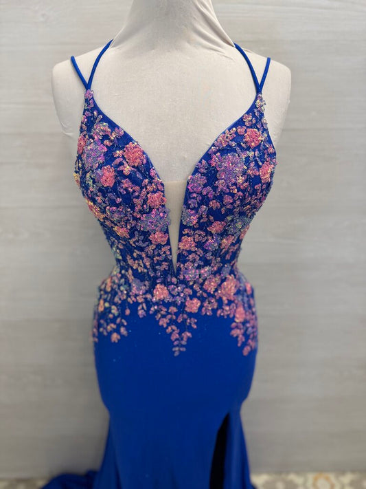 Amarra 88813 Fitted 3D Floral Applique Dress 6