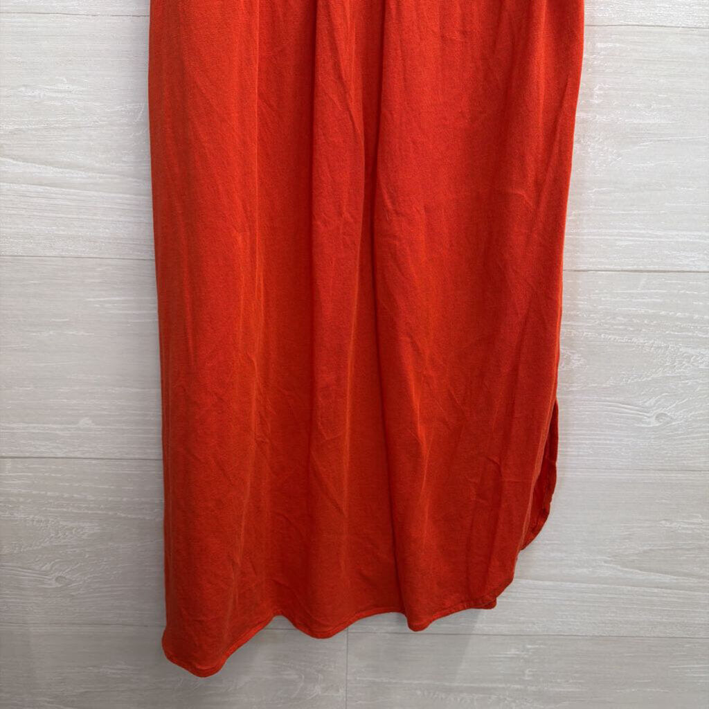 Maeve Orange Sleeveless Tunic Top Small