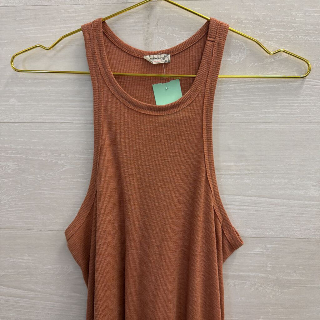 Intimately Free People Mauve Ribbed Tank Top Extra Small