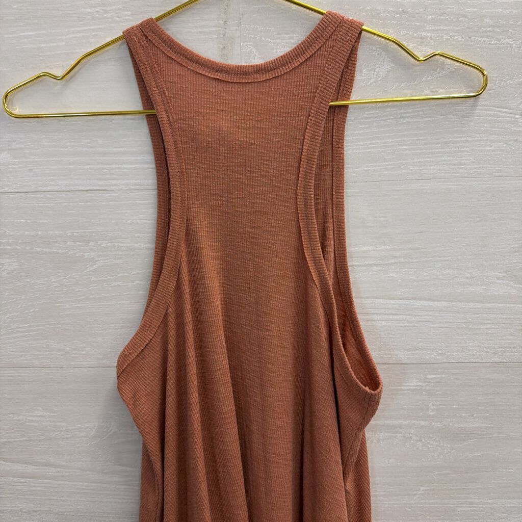 Intimately Free People Mauve Ribbed Tank Top Extra Small