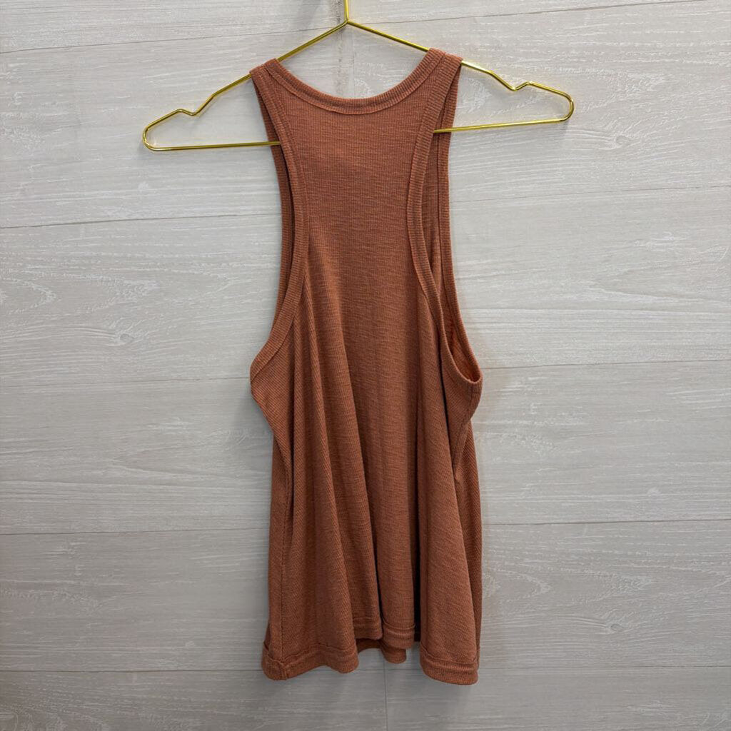Intimately Free People Mauve Ribbed Tank Top Extra Small