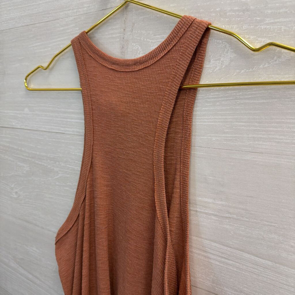 Intimately Free People Mauve Ribbed Tank Top Extra Small