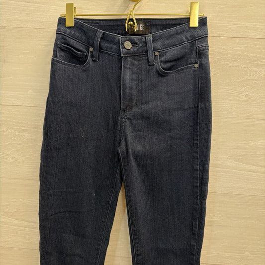 Paige Dark Wash High Rise Leggy Ultra Skinny Jeans 24