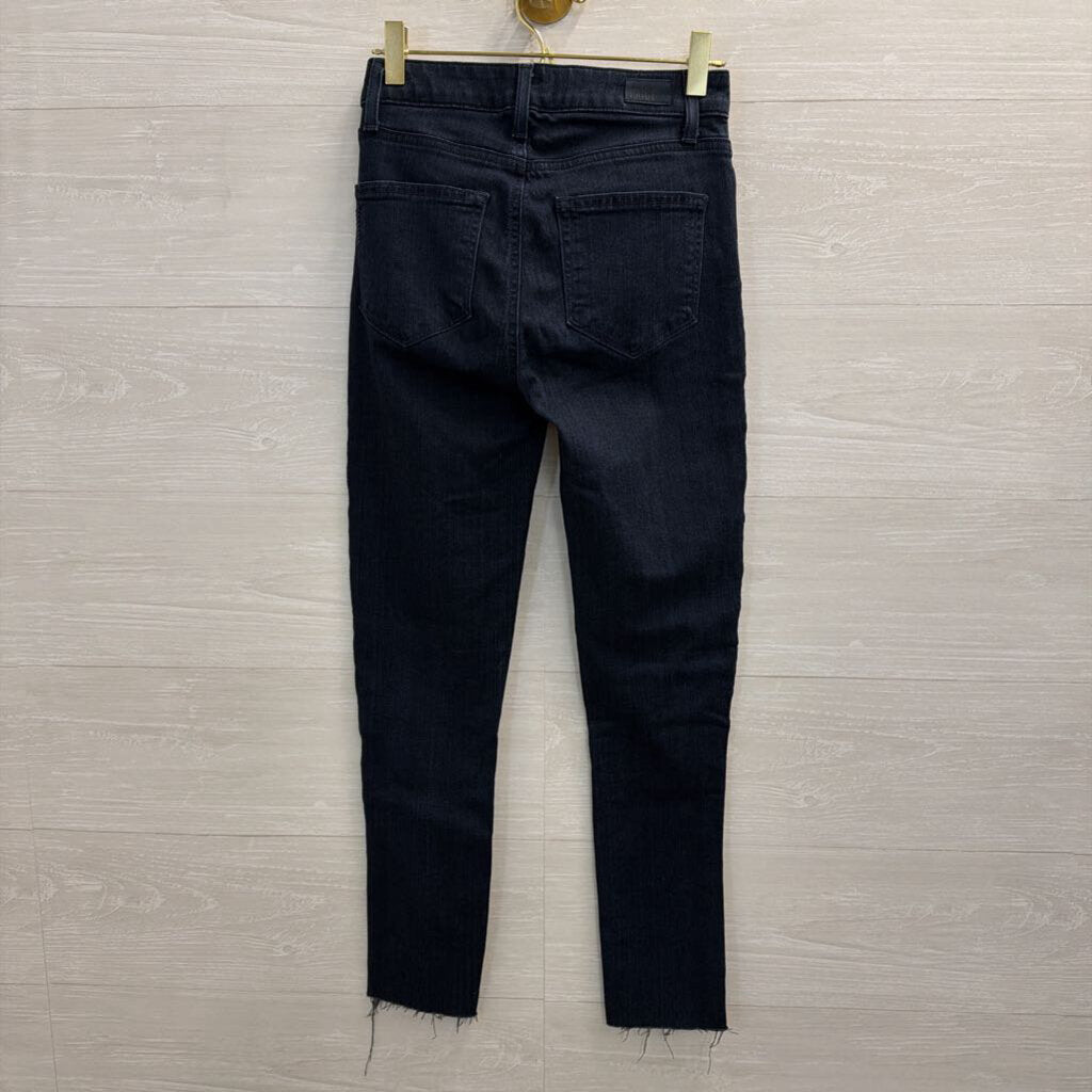 Paige Dark Wash High Rise Leggy Ultra Skinny Jeans 24