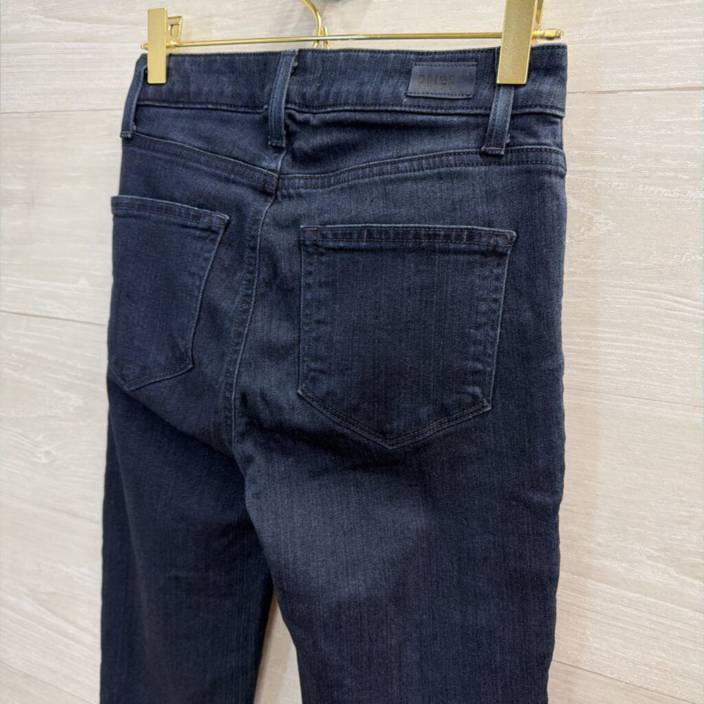 Paige Dark Wash High Rise Leggy Ultra Skinny Jeans 24