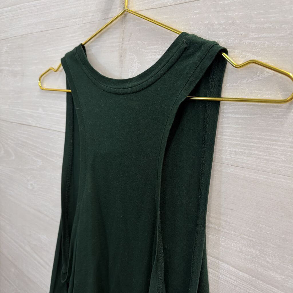 Calvin Klein Green Cropped Logo Tank Top Large