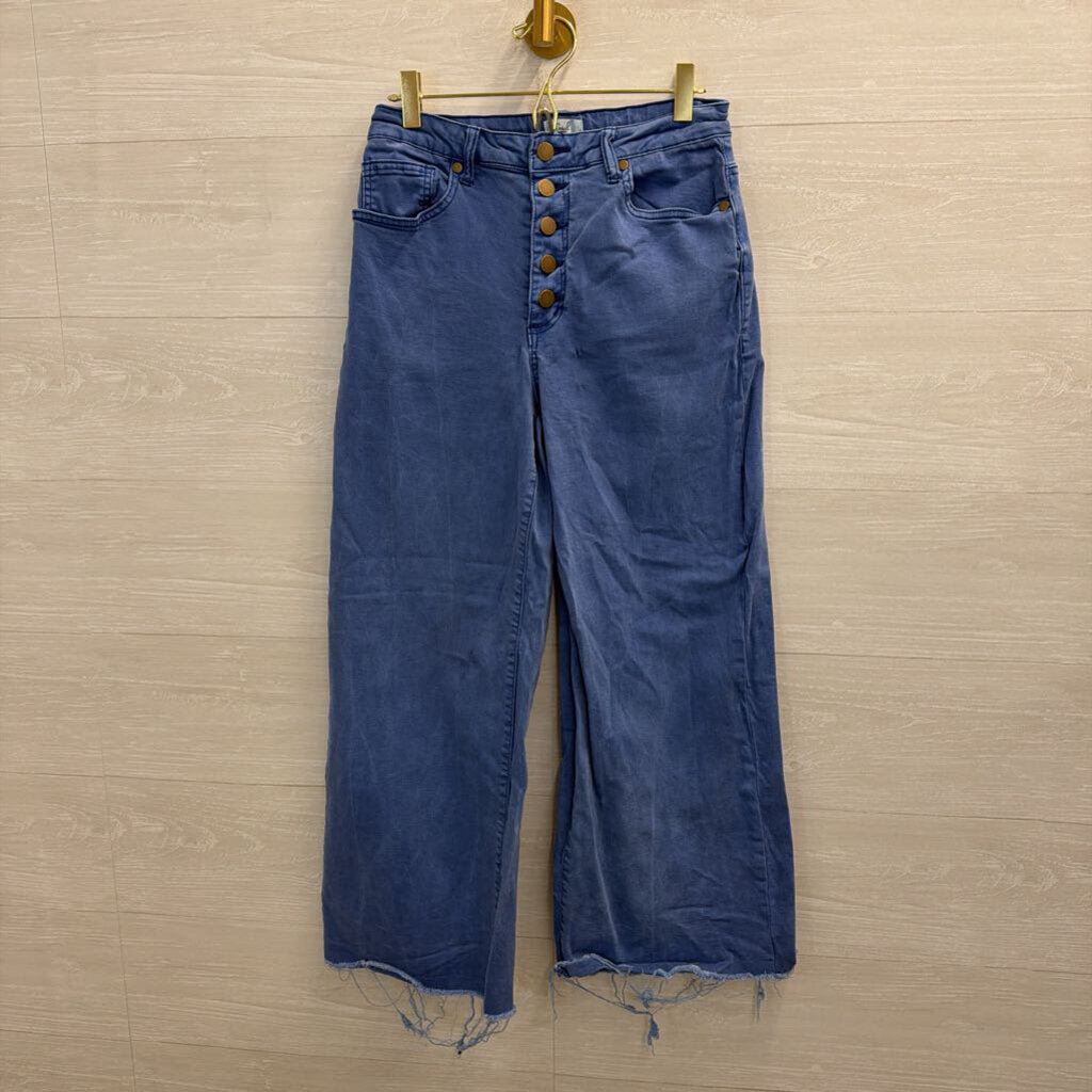 Easel Blue Denim Wide Leg Pants Medium