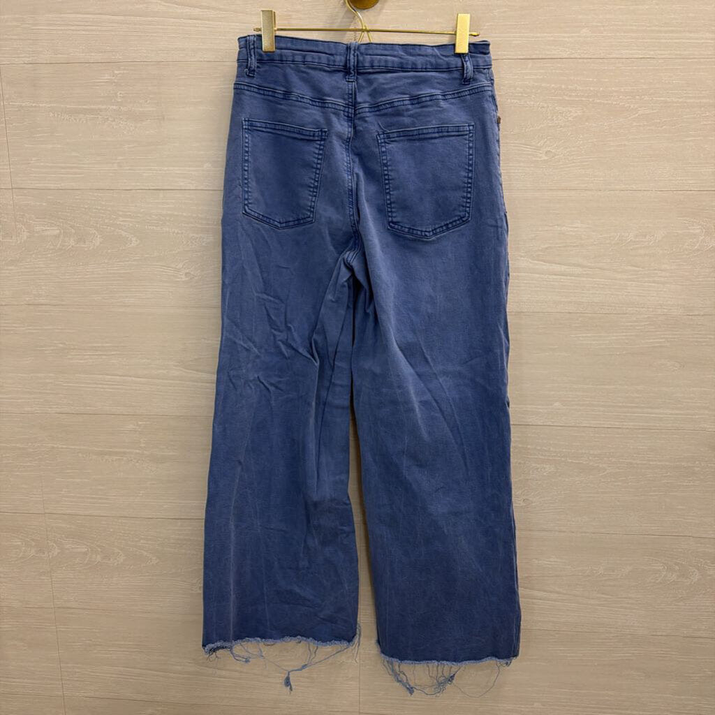 Easel Blue Denim Wide Leg Pants Medium