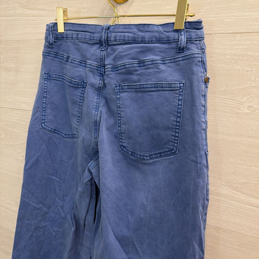 Easel Blue Denim Wide Leg Pants Medium