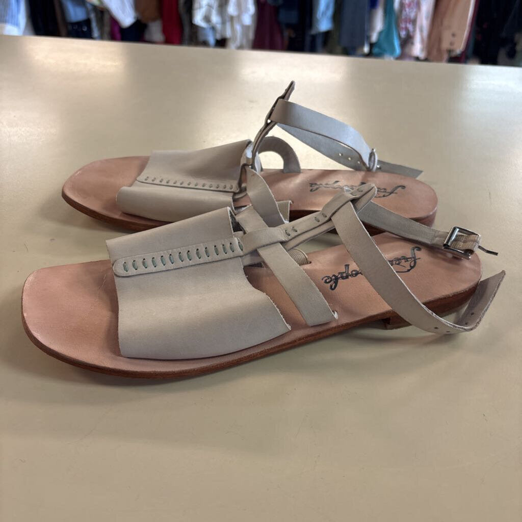 Free People Long Weekend Leather Sandals 39