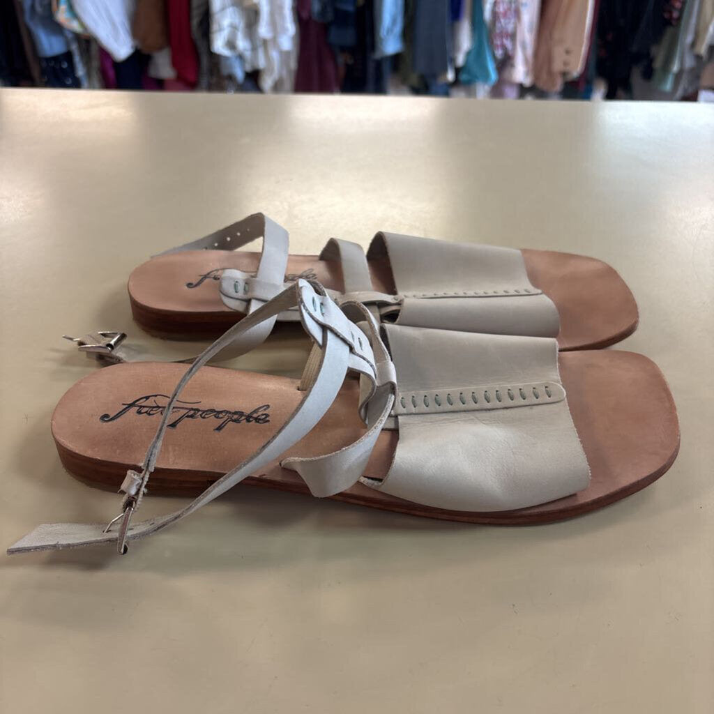 Free People Long Weekend Leather Sandals 39