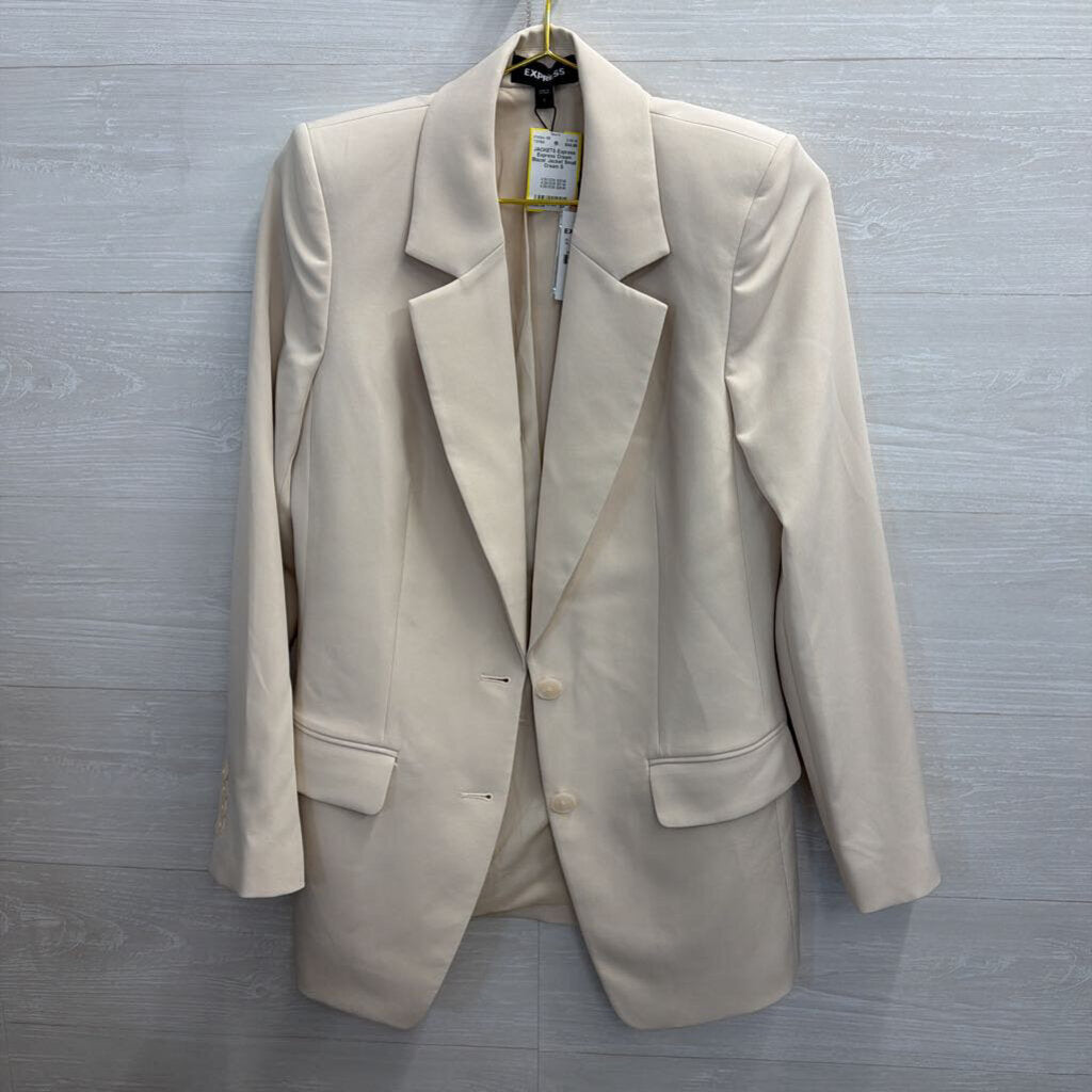 Express Cream Blazer Jacket Small