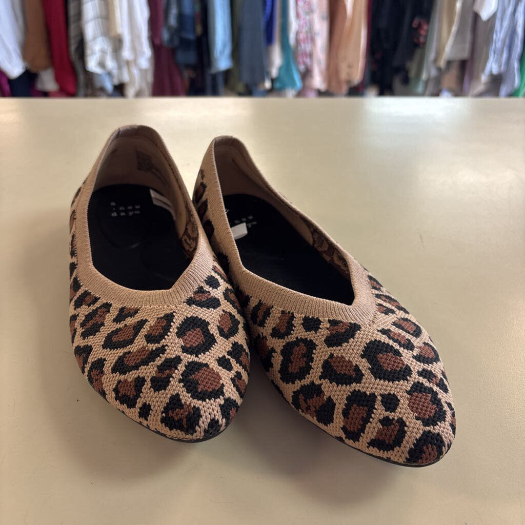 A New Day Brown/ Black Leopard Print Flats 7