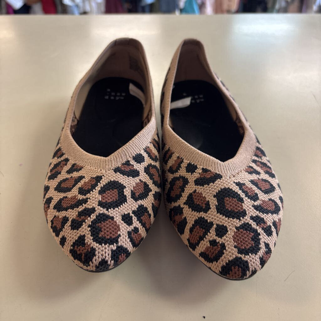 A New Day Brown/ Black Leopard Print Flats 7